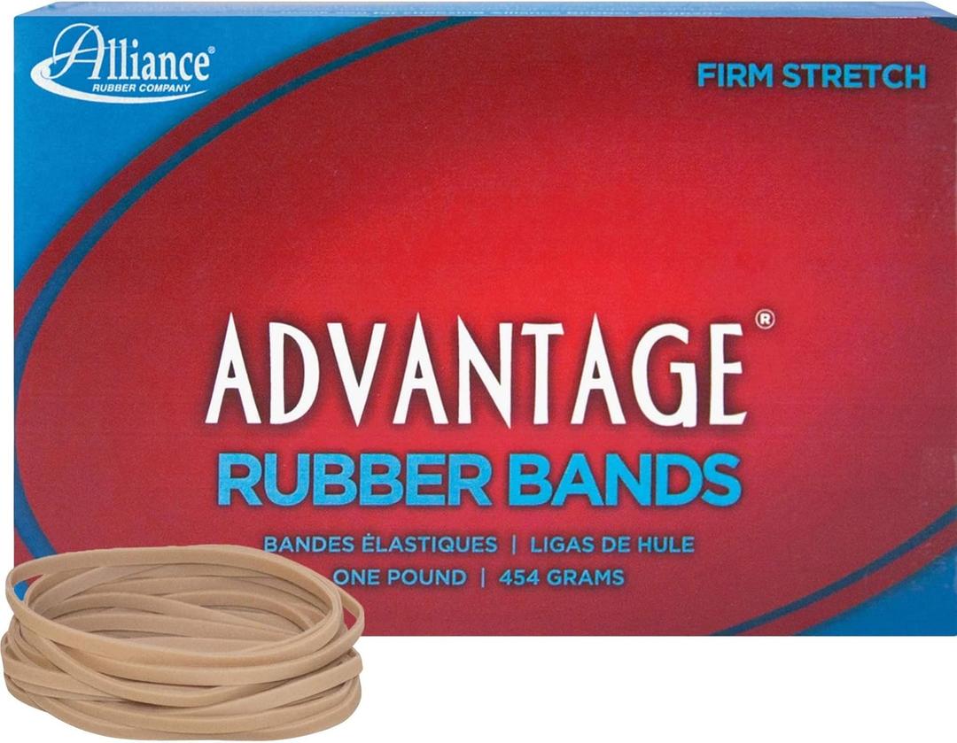 ALL26335 - Alliance Rubber 26335 Advantage Rubber Bands - Size #33, Natural, 1 Pound 3 x 1/8 inches