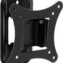 Mount-It! Small TV Monitor Wall Mount | RV TV Mount | Swivel and Tilt VESA Wall Mount | Fits 19 20 21 22 23 24 25 27 32 Inch Screens | 75 100 VESA Compatible | Low-Profile Slim Design | 44lb Capacity