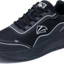 IIV Womens Walking Shoes for Plantar Fasciitis, Arch Support Athletic Tennis Sneakers Orthotic Comfortable Shoes for Standing All Day US 11 (Black/Black)