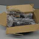 4 Pcs Adjustable Height Bed Support Legs 7.08-12.6 inch, Bed Frame Center Support Legs for Bed Frame/Bed Center Slat/Furniture, Heavy Duty Metal Bed Replacement Legs Bed Slats Support Legs