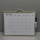 MaxGear Magnetic Calendar Whiteboard 16 x 12 Inch, Double Sided Monthly Planner & Blank Dry Erase Board, Aluminum Frame, Easy Hang Wall or Door for Home Office Scheduling & Daily Task Organization