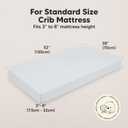 KeaBabies 2-Pack Organic Crib Sheets for Boys, Girls - 52x28 Fitted Crib Mattress Sheet Neutral, Breathable Jersey Cotton Cover for Baby Bed, Toddler Mattress, Soft & Cute Prints (Hazy)