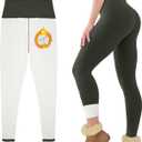 Fleece Lined Leggings for Women Buttery Soft High Waisted Tummy Control Winter Warm Legging Pants (Green, S)