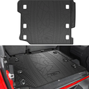 JOYTUTUS Cargo Mat fits 2018-2025 Wrangler JL 4X4 with OEM Subwoofer, All-Weather Guard Trunk Mat Cargo Liners Heavy Duty Waterproof Odorless Durable for Wrangler JL 2018-2025 4 Door - NOT FIT 4XE