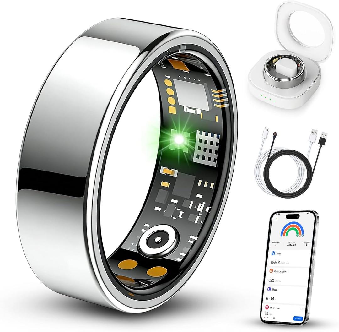 BENIO Gen4 Smart Ring Health & Fitness Tracker Step Counting | 2026 Upgraded,for Women Men, Waterproof, Heart Rate,Blood Oxygen,Sleep Monitoring,Step Counting Size 10