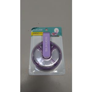 Daily Pill Organizer–3 Times a Day, 4 Compartments Round Pill Case–Portable & Easy to Use for Vitamins, Fish Oil, Medications & Supplements (Purple)