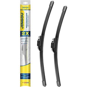 26''+18'' Front Windshield Wiper Blades Compatible with 2012-2017 Toyota Camry/2004-2009 Toyota Prius OEM QUALITY Premium All-Season Automotive Replacement Wipers (Pack of 2)