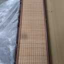 8 Panel Bamboo Room Divider - 5.6 ft Tall Brown Folding Privacy Screen, Double-Sided Freestanding Partition Wall with Natural Wood Frame for Home Office & Corner Privacy