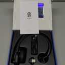 Sarevile Bluetooth Headset with USB Dongle for Computer, Single-Ear Wireless Headset with Noise Cancelling Microphone for Office & Truckers, Bluetooth V5.2 with Mute Button for Work (Black)