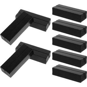 Tofficu 20pcs Wood Place Card Holder, Table Number Sign Stand, Desk Photo Display Holder for Picture Calendar Postcard Business Name Card for Wedding Home Office Meetings Decoration（Black）