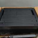 Bar Stools Set of 2, 30 Inch Backless Counter Height Bar Stools with Soft Faux Leather Seat, 300 LB Heavy Duty Padded Saddle Barstool Chair for Modern Kitchen Island Counter (Black)