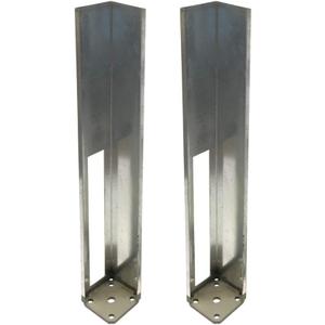Vinyl Fence Concrete/Wood Post Mount Tower with Mounting Kit (4"x4"x36" (2 Pack))