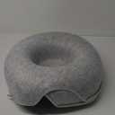 Large Cat Tunnel Bed for Indoor Cats with 3 Toys, Scratch Resistant Donut Cat Bed, Up to 30 Lbs (L 24x24x11, Light Grey)