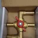 Uenede Solid Brass 5/8 Inch Heater Control Valve, Car Heater Air Conditioning Ball Valve with Switch 5/8" Hose Barb Automotive Heater Bypass Valve Fittings