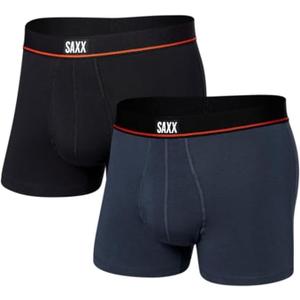 SAXX Underwear Co. Men's Non-Stop Stretch Cotton Trunk Fly 2-Pack, size medium