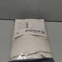 100% Blackout Shield Linen Blackout Curtains for Bedroom 84 Inches Long, Back Tab/Rod Pocket Living Room Drapes, Thermal Insulated Blackout Curtains 2 Panels Set, 50" W x 84" L, Cream