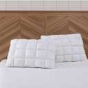 Charisma Luxe Down Alternative Gel Filled Chamber 2-Pack Pillow Standard Size, White