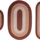 Better Trends Alpine 3-Piece Braided Rug Set  100% Polypropylene, Reversible, Indoor Use, Durable & Stain Resistant  Brown (50"x80", 20"x60", 20"x30") for Living Room, Bedroom, Kitchen