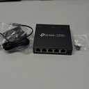 TP-Link 5-Port Gigabit Ethernet Easy Smart Switch| Plug and Play | Desktop | Sturdy Metal w/Shielded Ports | Limited Lifetime Replacement (TL-SG105E), Black