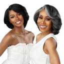 Sensationnel Dashly Wig - Unit 27 Non Lace Cap Ready to Wear Ear to Ear Lacepart Synthetic (Gray+Black)