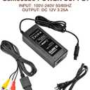 Power Supply and AV Cable for Gamecube, NGC AC Power Adapter & AV Cable Set, Power Cord Compatible with Nintendo Gamecube Console