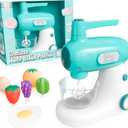 Lollipop Deluxe Stand Mixer Playset for Toddlers 3+  9-Piece Gourmet Kitchen Set with Fruit, Eggs, and Light-Up Mixing Sounds  Safety Tested for Fun and Educational Pretend Play