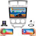 [2+64G] Hikity Android Car Stereo for Dodge Caliber 2006 2007 2008 2009 2010 2011 2012 with Wireless Carplay Android Auto, 10.1" Touchscreen Radio Mirror Link GPS WiFi Bluetooth SWC Backup Cam FM Mic