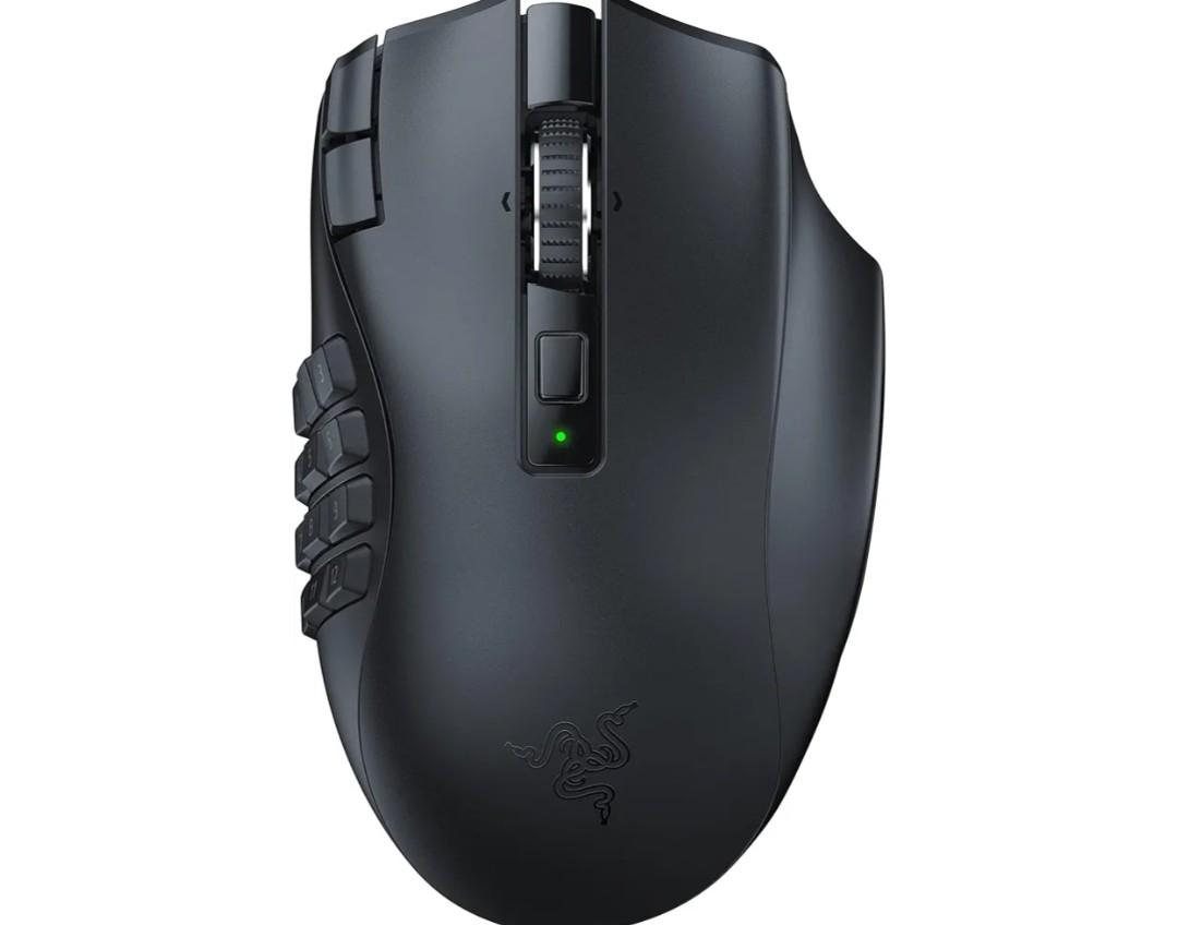 Razer Naga V2 HyperSpeed Wireless MMO Gaming Mouse: 19 Programmable Buttons - HyperScroll Technology - Focus Pro 30K Optical Sensor - Mechanical Mouse Switches Gen-2 - Up to 400 Hr Battery Life