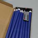 Navy Blue Flameless Taper Candles with Remote Timer, Flickering Battery Operated LED Candlesticks Set of 12