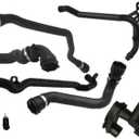 Expansion Tank Coolant Radiator Hose Kit compatible with BMW 323 325 328 330 (New 7 Pcs Set)