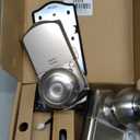 Veise VE018 Smart Knob Handle Lock - Fingerprint, App Control, Keyless Entry for Front Door and Bedroom, Electronic Digital Keypad, Auto Lock, Remote Access Sharing, IP55 Weatherproof, Satin Nickel