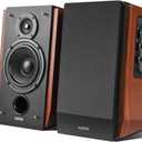 Edifier R1700BT Bluetooth Bookshelf Speaker - Active Near-Field Studio Monitors - Powered Speakers 2 Setup Wooden Enclosure - 66w RMS (black and walnut)