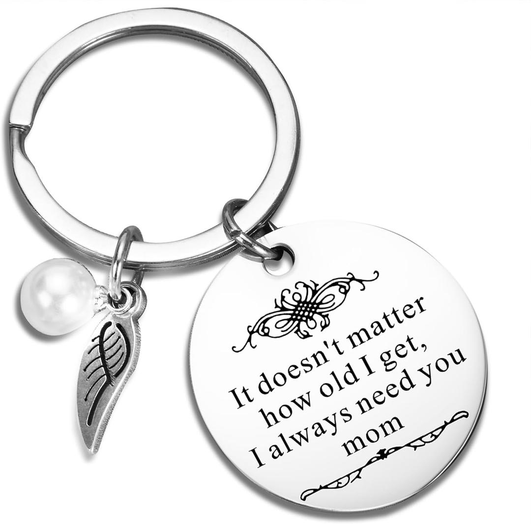 4 Pack Mothers Day Gifts For Mom Birthday Gifts From Daughter Son, Keyrings For Valentines Day Christmas Thanksgiving Day