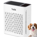 Tolife Air Purifier Large Room, HEPA Air Purifiers for Home Pets Hair with Washable Filter, Air Cleaner for Bedroom up to 1095 Ft² Dust Smoke Odor, Sleep Mode, Timer, White
