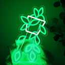 Green Planter Neon Lights,LED Hand Bouquet Neon Signs for Wall Decor, Neon Light Sign Neon Room Decor,USB Night Lights for Bedrooms,Shops,Florists,Bars,Parties,Wedding,Holiday Gifts (Green-Flower Pot)