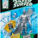 Marvel Legends Series Silver Surfer, Silver Surfer #1 (1968) and Fantastic Four Comics-Inspired Collectible 6-Inch Scale Action Figure with Character-Sized Comic Accessory