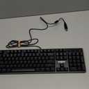 wegear Mechanical Gaming Keyboard with Blue Switch, 104-Key Full Size RGB Backlit Wired Keyboard（11 Modes, Anti-Ghosting, Double-Shot ABS Keycaps, Lighted Computer Key-Board for PC Windows-Black