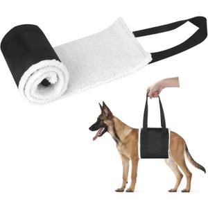 Soft Support Harness Lifting Sling - Mobility Aid for Medium Large Senior Dogs With Weak Legs - Front Rear Leg Support for Surgery Rehabilitation