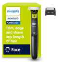 Norelco Philips OneBlade 360 Hybrid Face, Electric Beard Trimmer and Shaver, with 360 Blade Technology, 1x 360 Blade for Face, 5in1 Adjustable Comb, Model QP2724/90