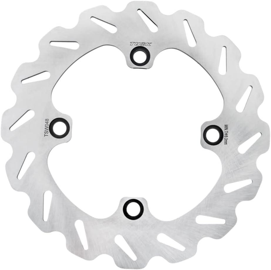 Tusk Stainless Steel Typhoon Rear Brake Rotor Compatible with Kawasaki KX450 2019-2023/KX250 2020 Replaces OEM 41080-0693