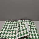 Rectangle Table Cloth,100% Waterproof Tablecloth Oil Proof Spill Proof Vinyl Table Cloth, Wipe Clean Plastic Table Cover for Dining, Camping, Indoor and Outdoor 52" x 70",Green Checkered