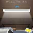 ELEKICO Led Shop Light, Super Bright 40W 5600lm 5000k Shop Light are 5 Times Brighter Than Cabinet Lights, Linkable 2ft Led Lights Fixture for Cabinet Garage Workbench 2-Pack