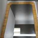 Rattan Rectangular Mirror 24x36, Boho Decorative Wall Mirror for Bathroom, Farmhouse Vanity Mirror for Nursery, Bedroom, Living Room Decor, Nursery & Children's Room