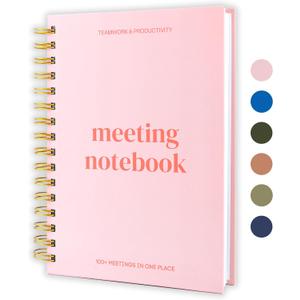 Lamare Meeting Notebook for Work Organization  Perfect Work Notebook for Note Taking & Meeting Planner for Productivity