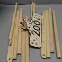 Stuffed Animal Storage Zoo Tower,56In Wooden Large Stuffed Animal Holder Organizer with Wheels,Stuffy Plushies Storage with Elastic Band&Mesh Bottom,Toy Storage Organizers for Playroom Bedroom Nursery