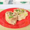 POSATE Plastic Plates Disposable 60 PCS, Heavy Duty 30 Dinner Plates 10.25" and 30 Dessert Plates 7.5" for Party, Red