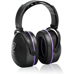 LYSIAN Foldable Noise Reduction Earmuffs, Hearing Protection Safety Ear Muffs for Shooting, Workshop,Loud Security Events