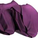 Standard Pillow Cases Cooling Pillowcases Set of 2 Breathable Cool Silky Soft Fabric,Hair and Skin Friendly,Dark Purple,20x26IN