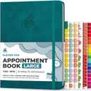 Clever Fox Appointment Book  Hourly Schedule Planner with 15-Minute Increments  Time Box Planner for Daily Work & To-Dos  Weekly & Monthly Spreads, Undated, Hardcover, 8.3x11 (Dark Teal)