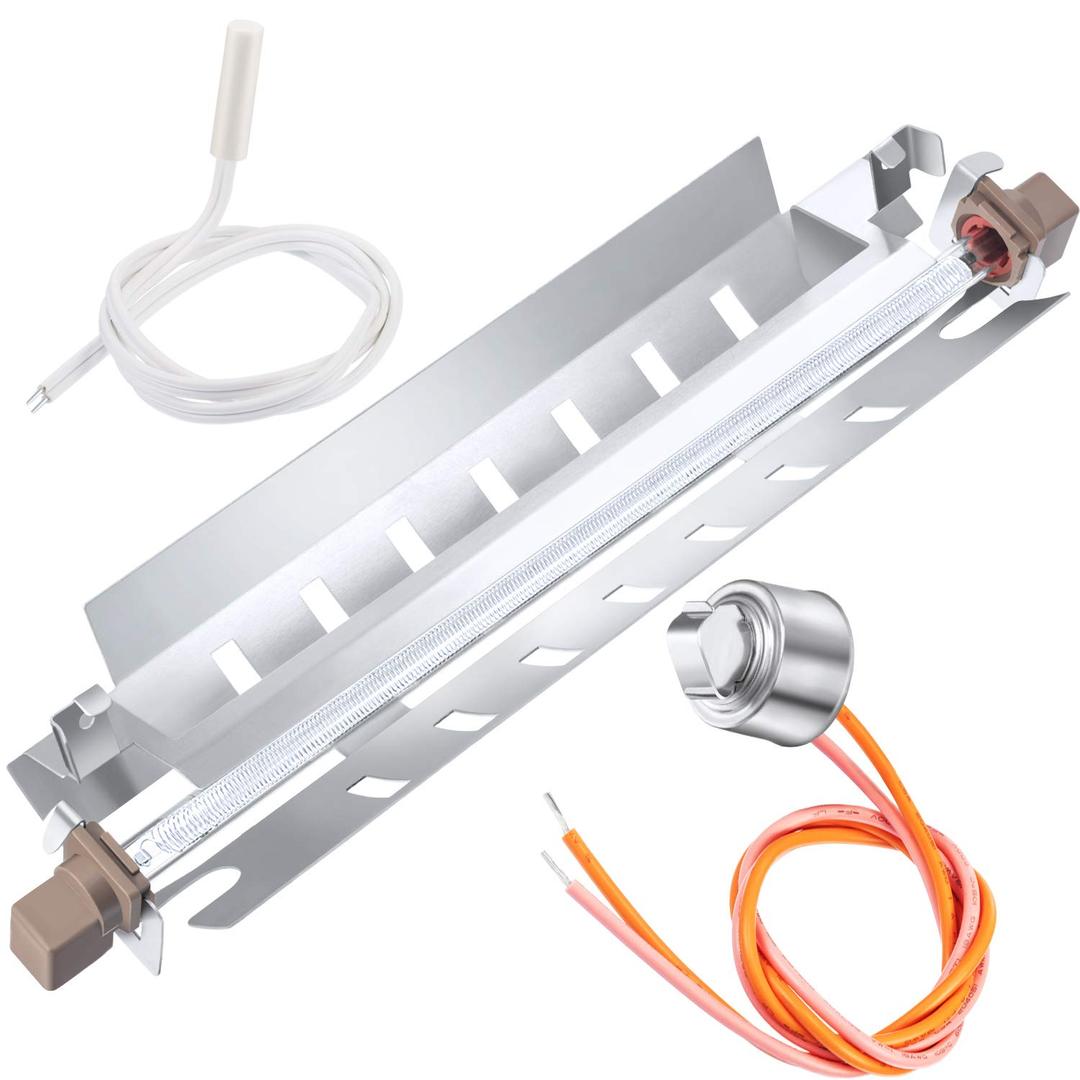 Jovitec Wr51x10055 Refrigerator Defrost Heater Kit Wr50x10068 Defrost Thermostat Wr55x10025 Temperature Sensor Kit Compatible with GE